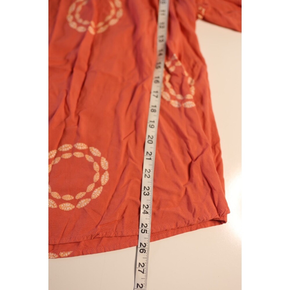 Millenium Short Sleeves Blouse Coral Peasant Off The Shoulder Tunic Boho 3X - Picture 8 of 9